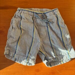 my little cozmo cotton striped Shorts with Drawstring 2T